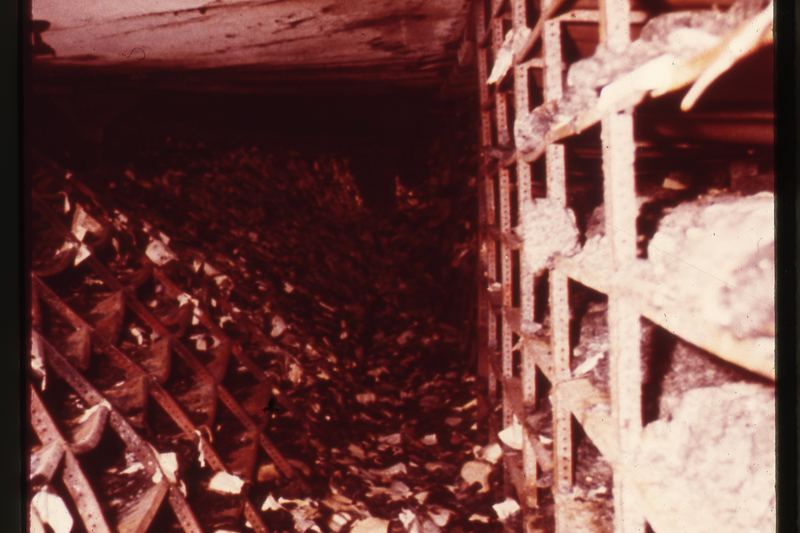 Interior fire damage to office stack area